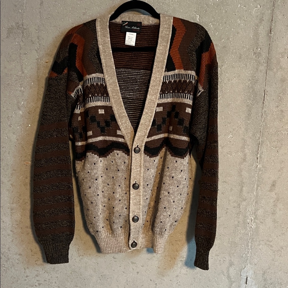 Vintage Cardigan Knit Sweater